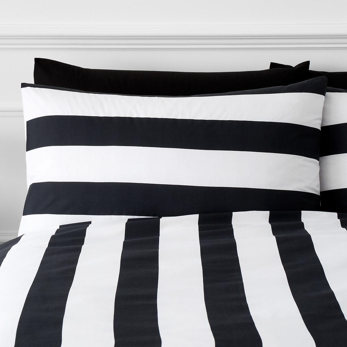Bold Stripe Cotton Duvet Cover and Pillowcase Set – image 3