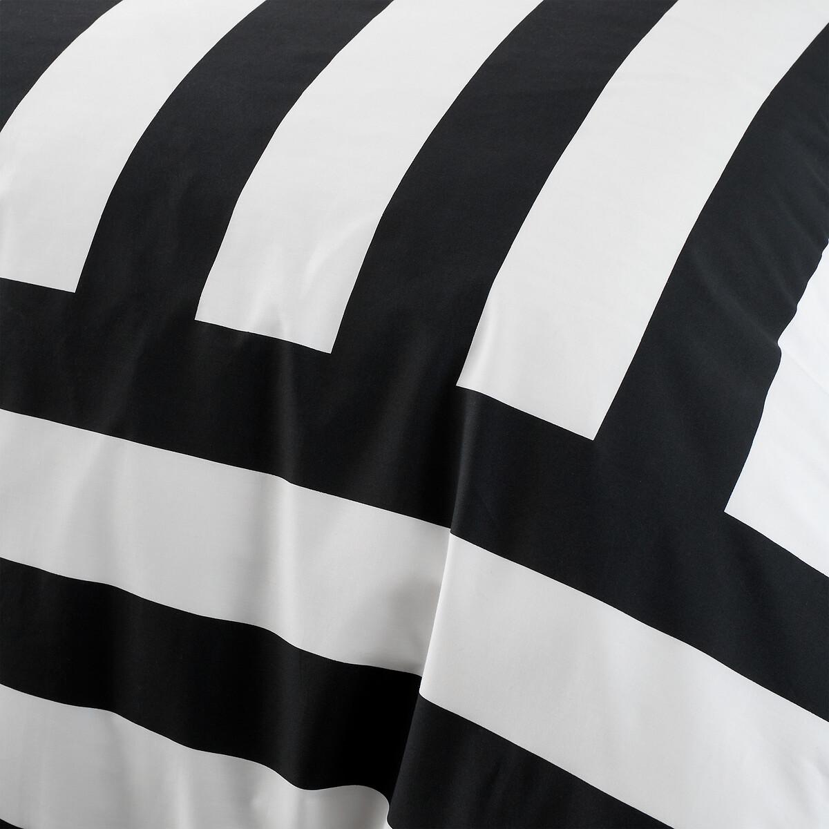 Bold Stripe Cotton Duvet Cover and Pillowcase Set – image 4