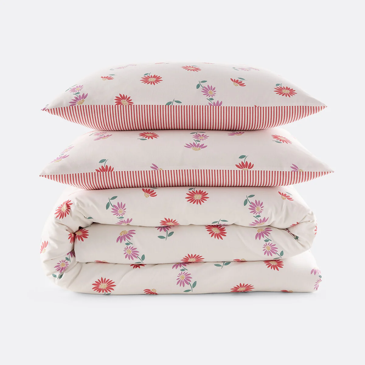 Danya 30% Recycled Cotton Duvet Cover Set with Rectangular Pillowcase – image 3