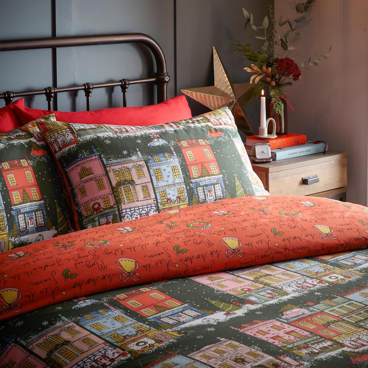 Christmas Spirit Cotton Blend Duvet Cover and Pillowcase Set – image 2