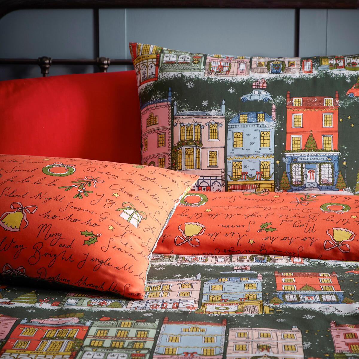 Christmas Spirit Cotton Blend Duvet Cover and Pillowcase Set – image 3