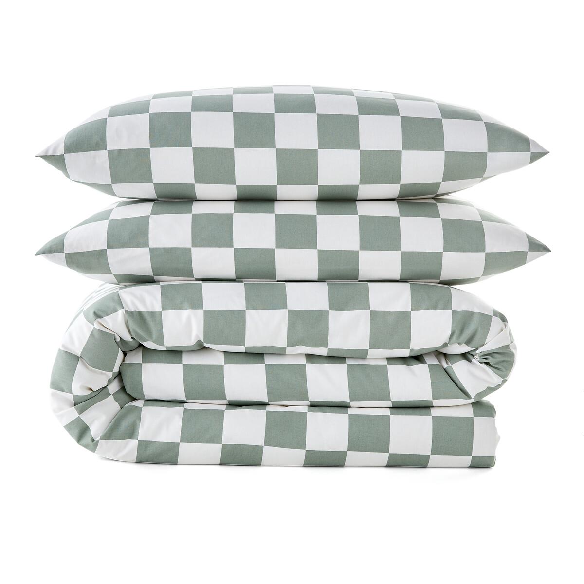 Miley Checkered 100% Cotton Bed Set with Rectangular Pillowcase – image 4
