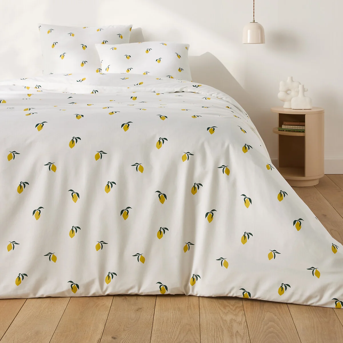 Citron 50% Recycled Cotton Duvet Set with Square Pillowcase – image 2
