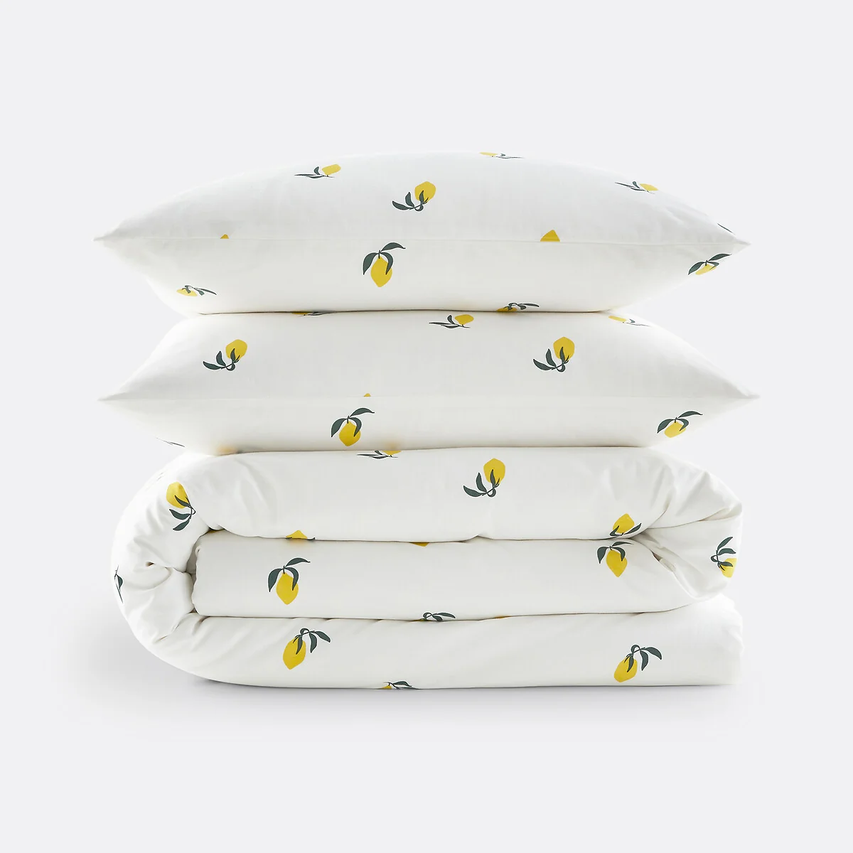 Citron 50% Recycled Cotton Duvet Set with Square Pillowcase – image 3