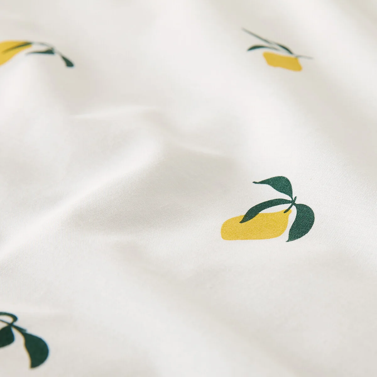 Citron 50% Recycled Cotton Duvet Set with Square Pillowcase – image 5
