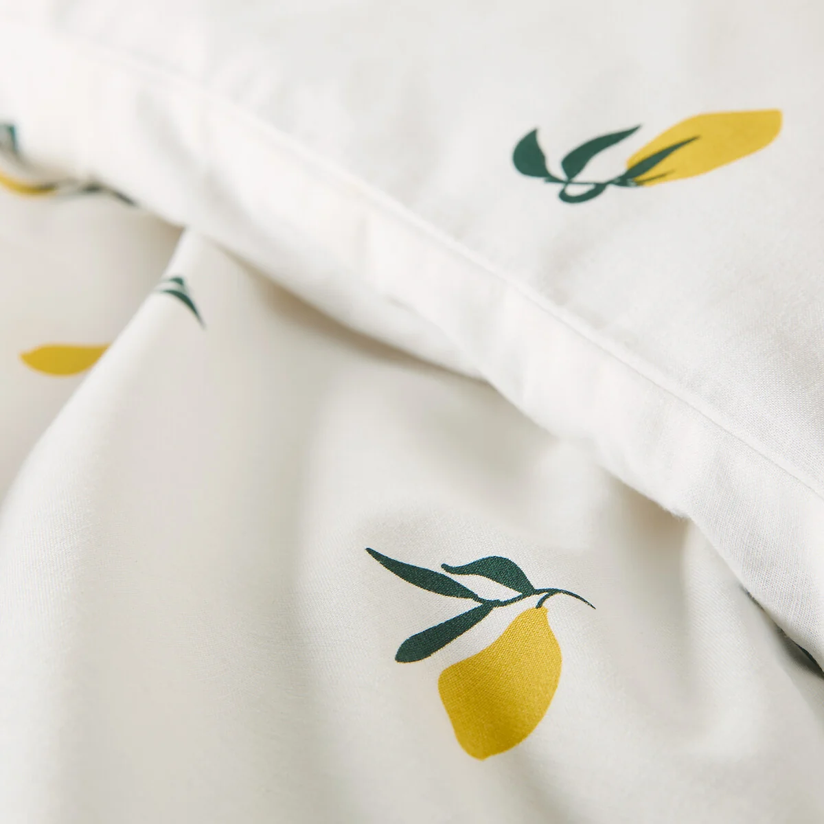 Citron 50% Recycled Cotton Duvet Set with Square Pillowcase – image 6