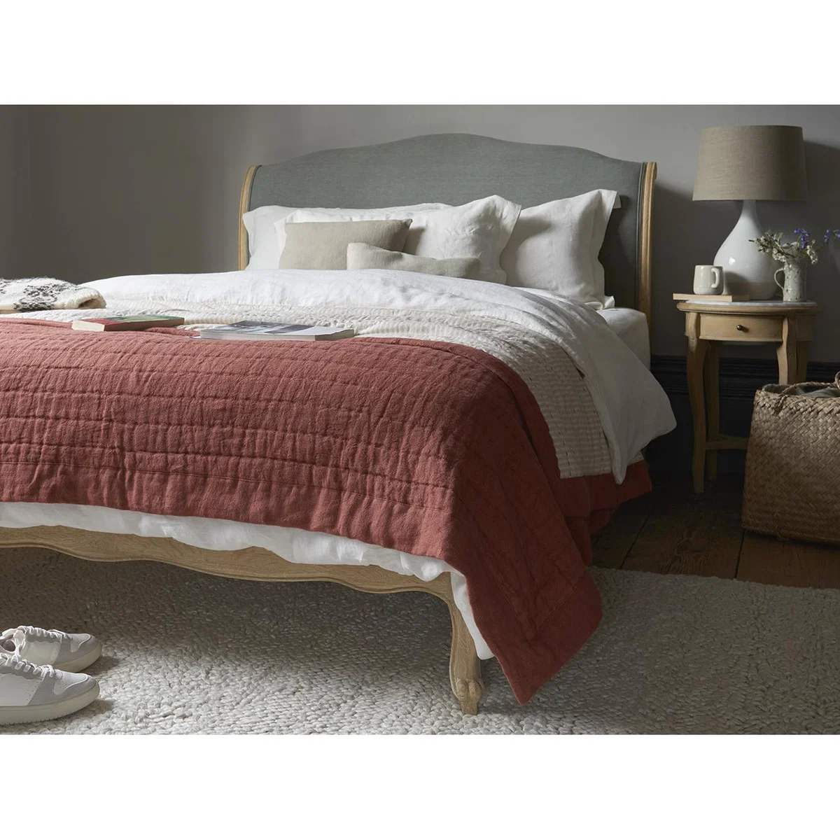 Easy Squish Linen Quilt in Rusted Rose – image 7