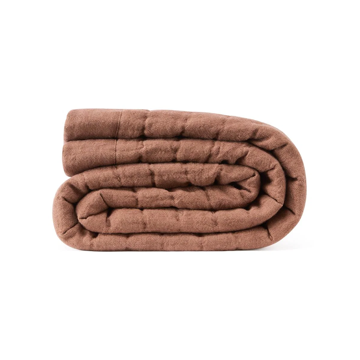 Easy Squish Linen Quilt in Terracotta – image 3