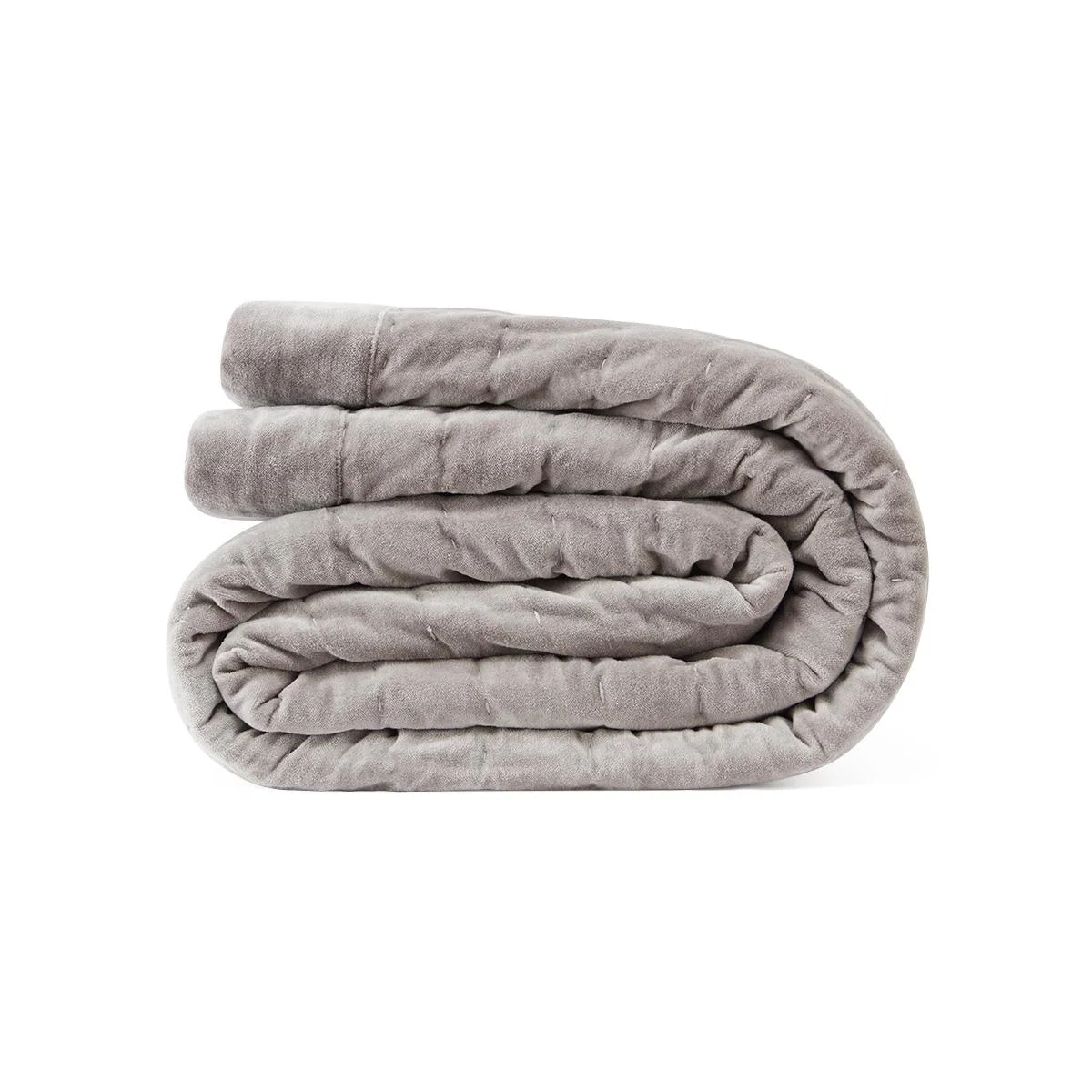 Easy Squish Velvet Quilt in Grey – image 3