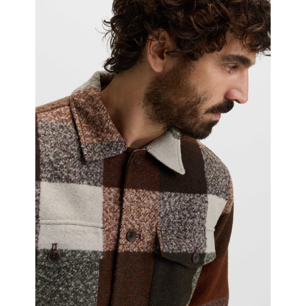 M&S Quilt Lined Check Overshirt Multi – image 5