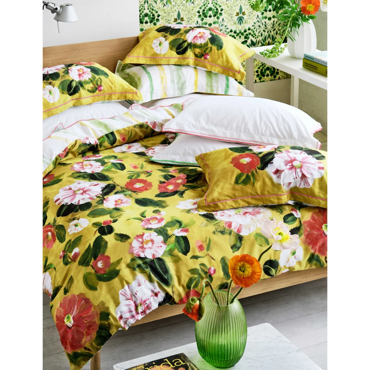 Designers Guild Pure Cotton Camellia Bedding Set Multi – image 2