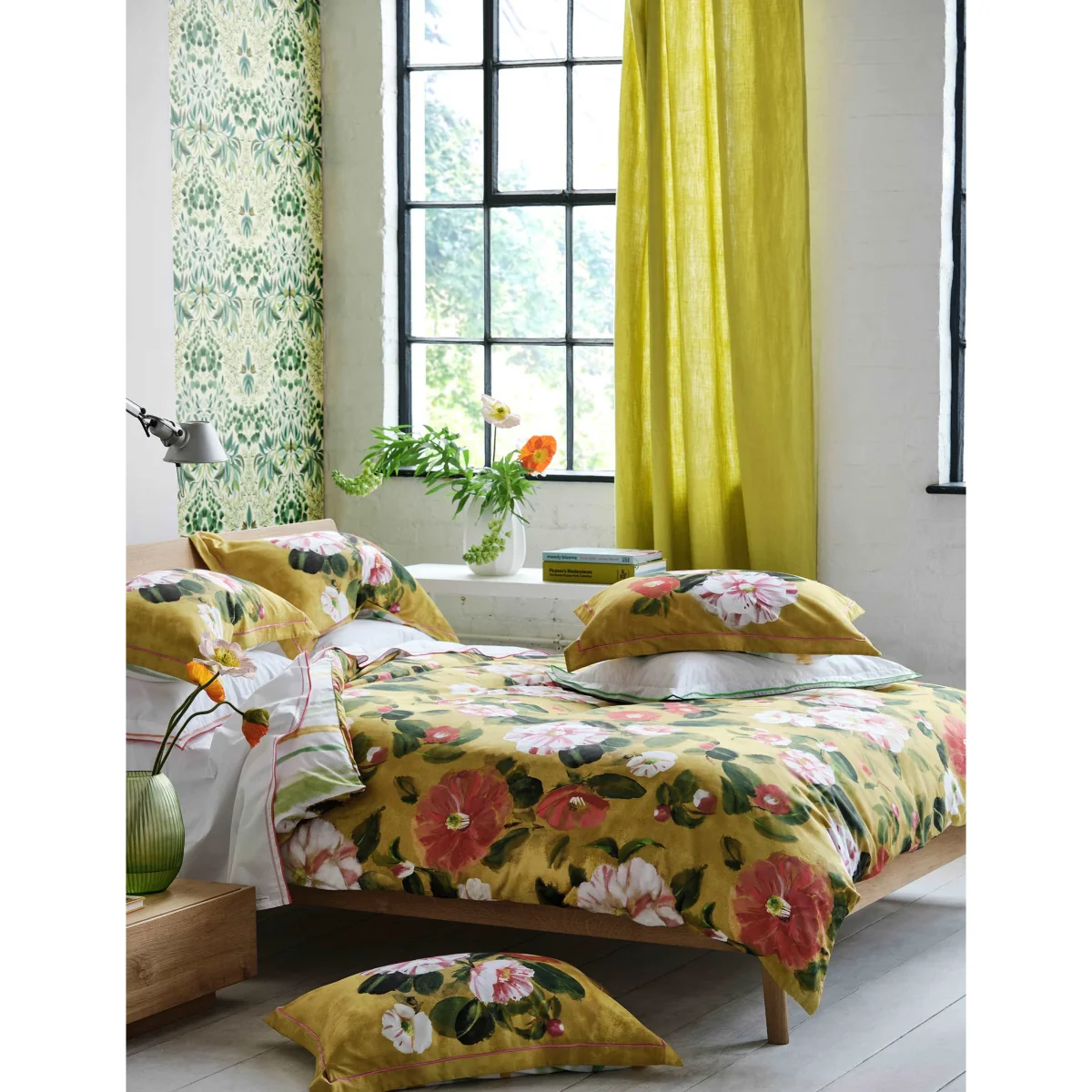 Designers Guild Pure Cotton Camellia Bedding Set Multi – image 3