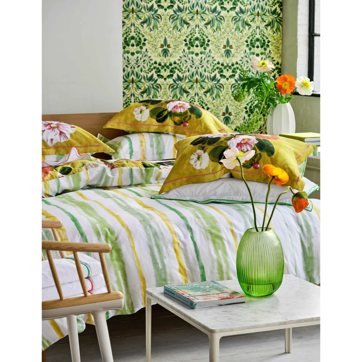 Designers Guild Pure Cotton Camellia Bedding Set Multi – image 4