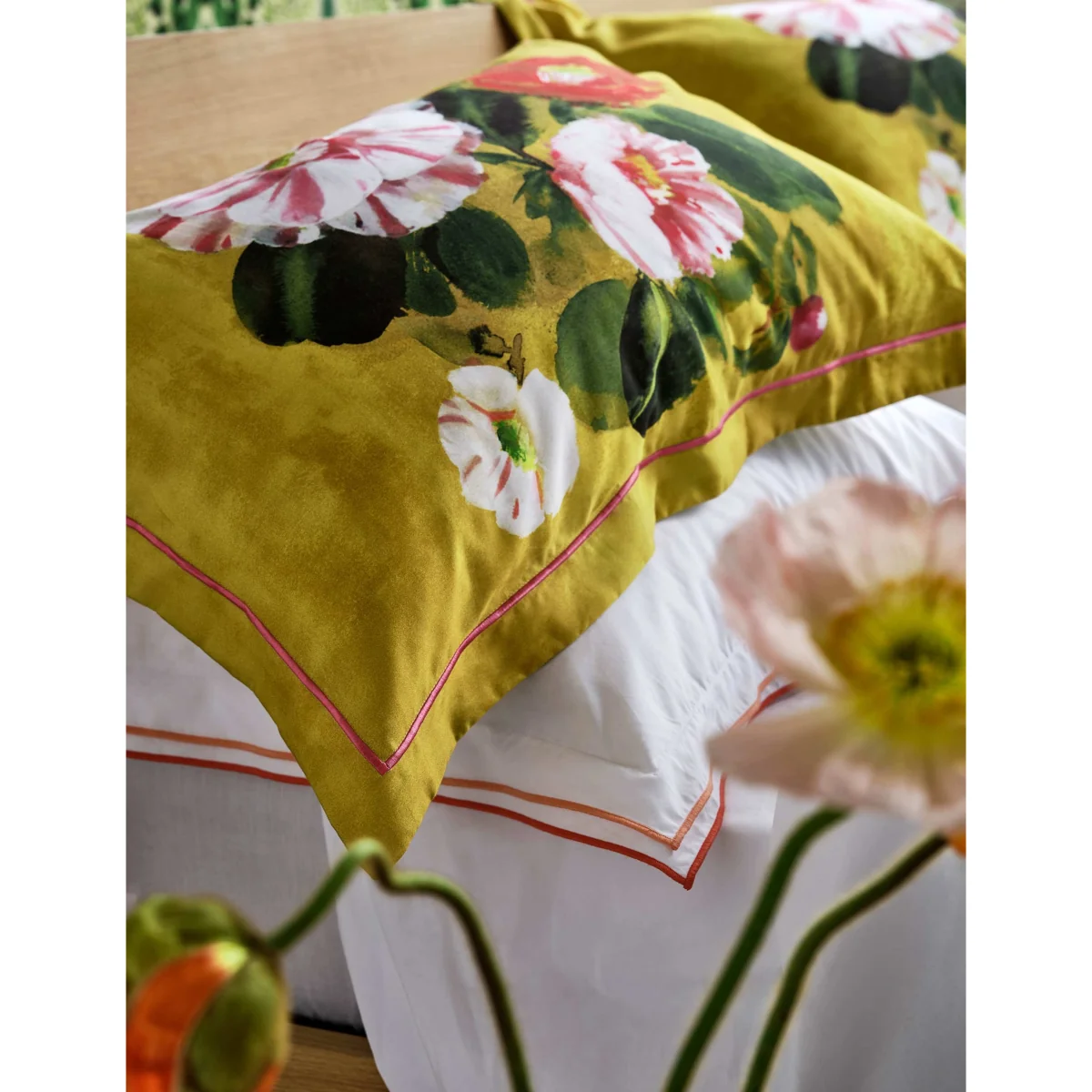 Designers Guild Pure Cotton Camellia Bedding Set Multi – image 6