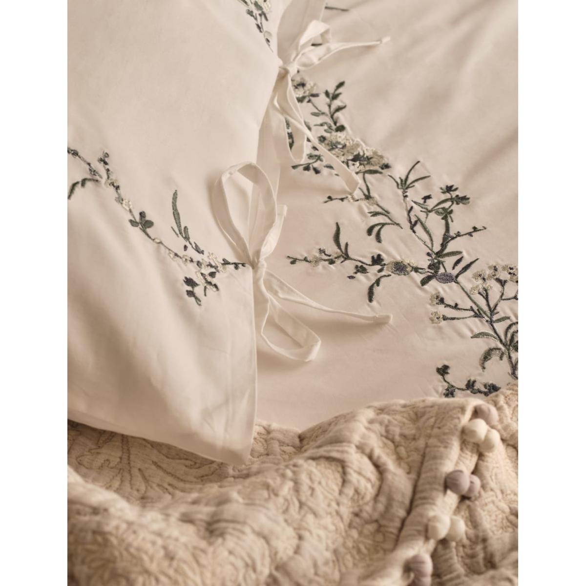 M&S Collection Pure Cotton Tamsin Trailing Blossom Bedding Set - 5FT - Honey Mix, Honey Mix,White Mix – image 6