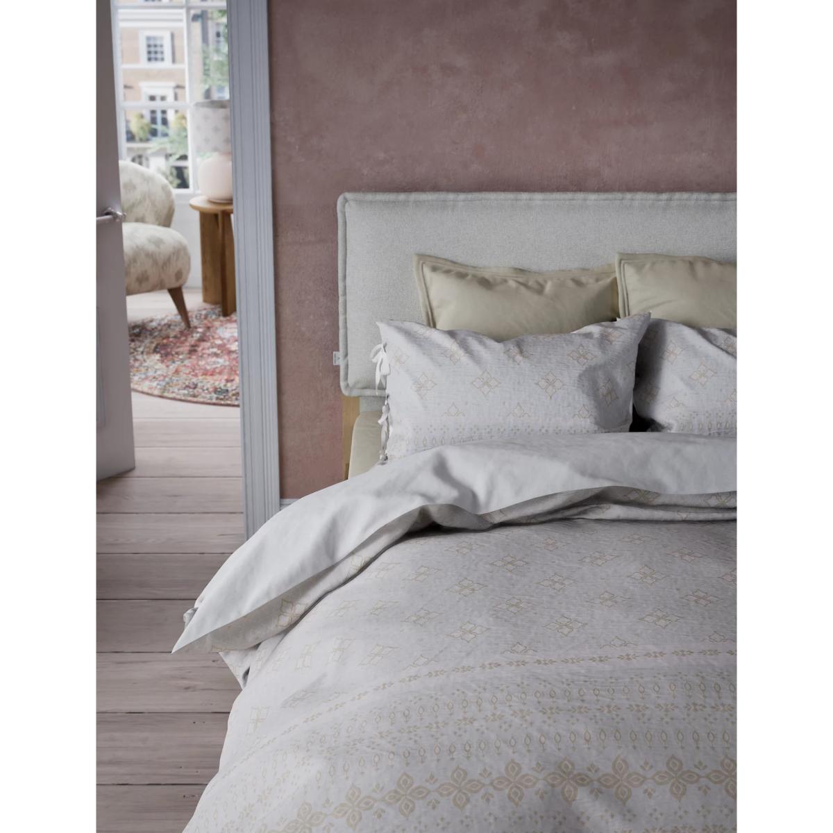 M&S X Fired Earth Jaipur Bandhani Jacquard Bedding Set - 6FT - Weald Green, Weald Green – image 2