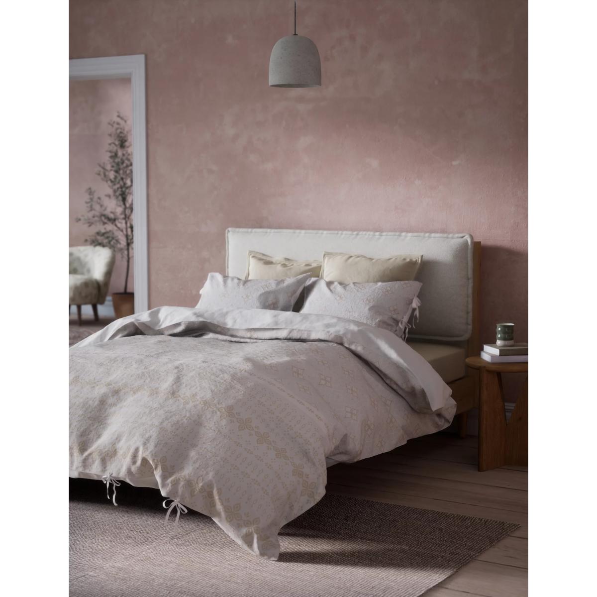 M&S X Fired Earth Jaipur Bandhani Jacquard Bedding Set - 6FT - Weald Green, Weald Green – image 3