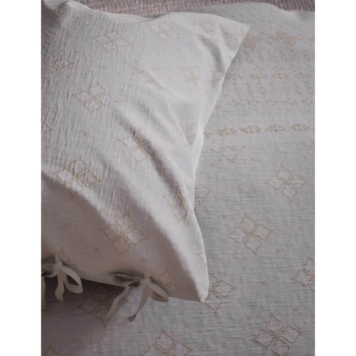 M&S X Fired Earth Jaipur Bandhani Jacquard Bedding Set - 6FT - Weald Green, Weald Green – image 4