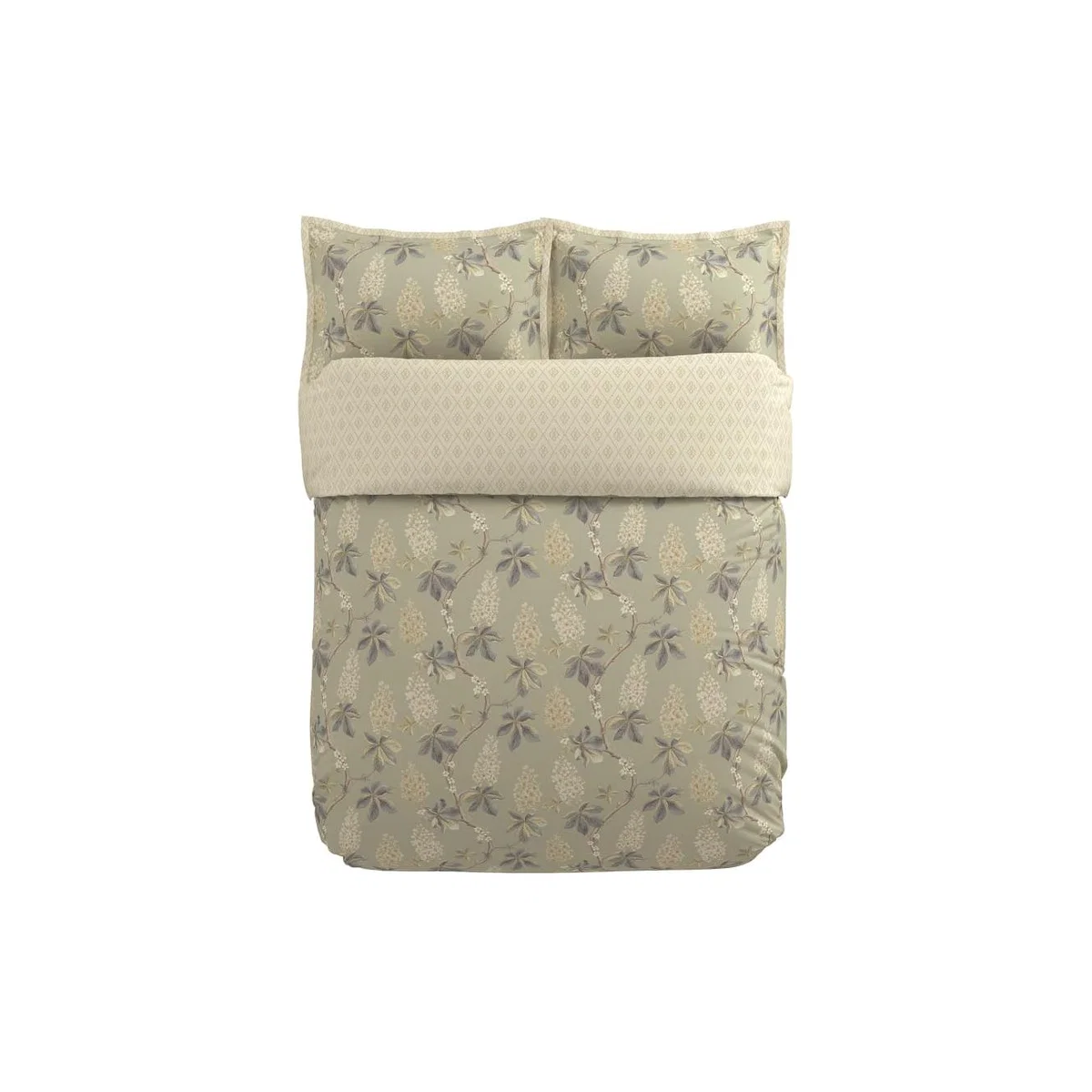 Sanderson Pure Cotton Chestnut Tree Bedding Set - 6FT - Green Mix, Green Mix – image 2