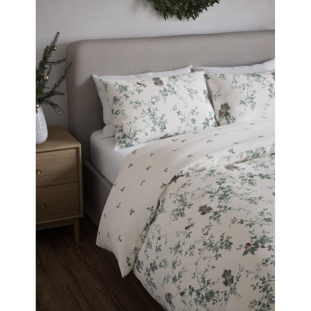 M&S Brushed Cotton Woodland Deer Bedding Set - SGL - Natural Mix, Natural Mix – image 5