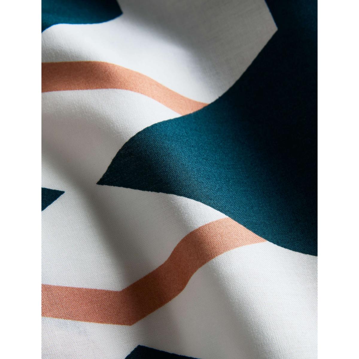 M&S Collection Pure Cotton Block Chain Print Bedding Set - DBL - Navy Mix, Navy Mix – image 3