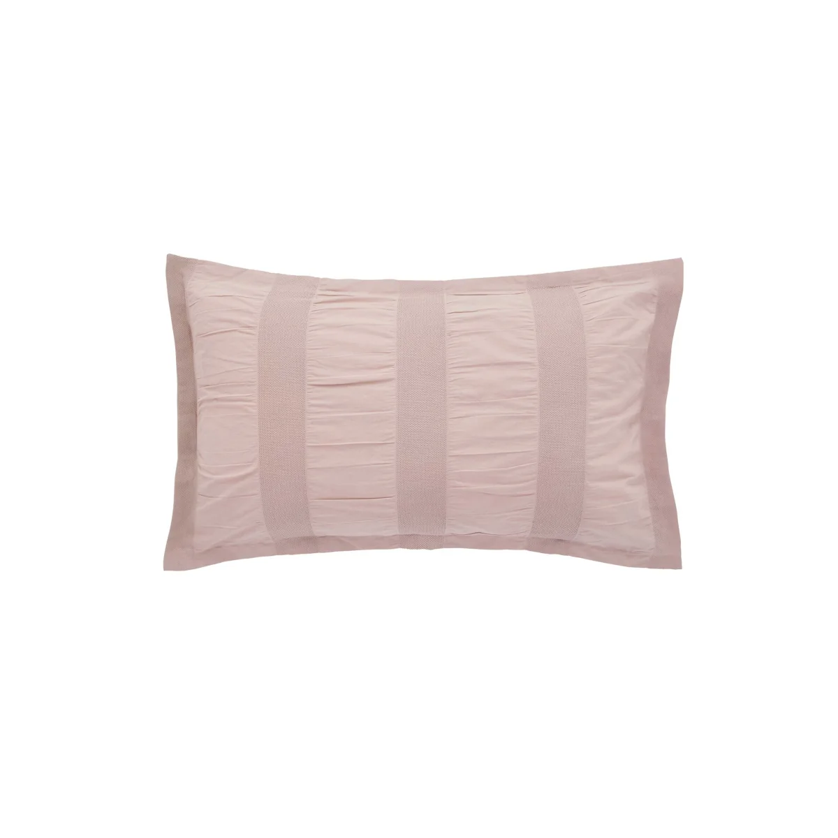 Bedeck of Belfast Pure Cotton Waffle Stripe Bedding Set Pink – image 2