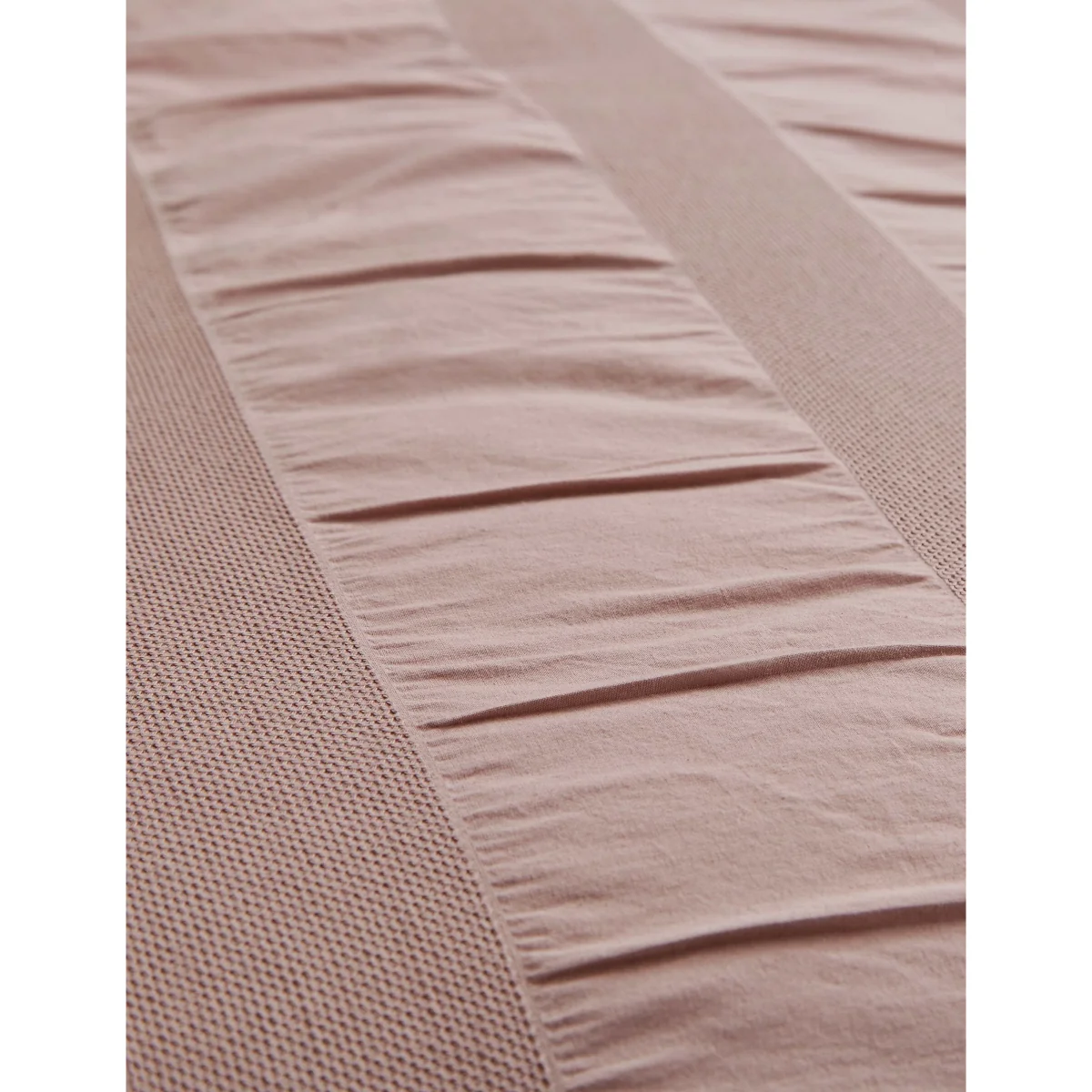 Bedeck of Belfast Pure Cotton Waffle Stripe Bedding Set Pink – image 7