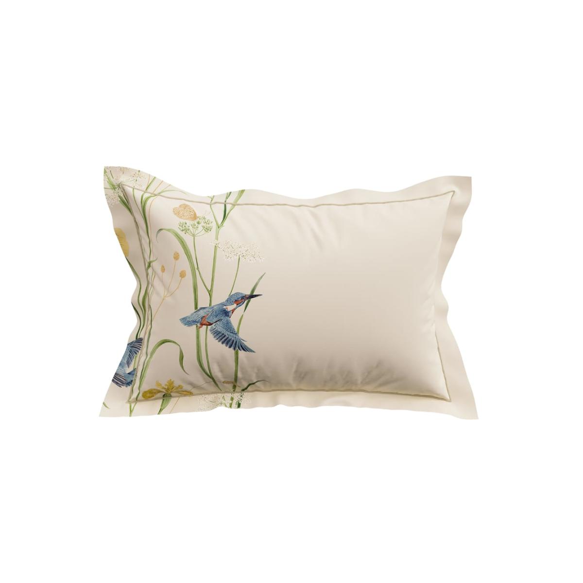 Sanderson X National Trust Pure Cotton Kingfisher & Iris Bedding Set - SGL - Beige, Beige – image 3