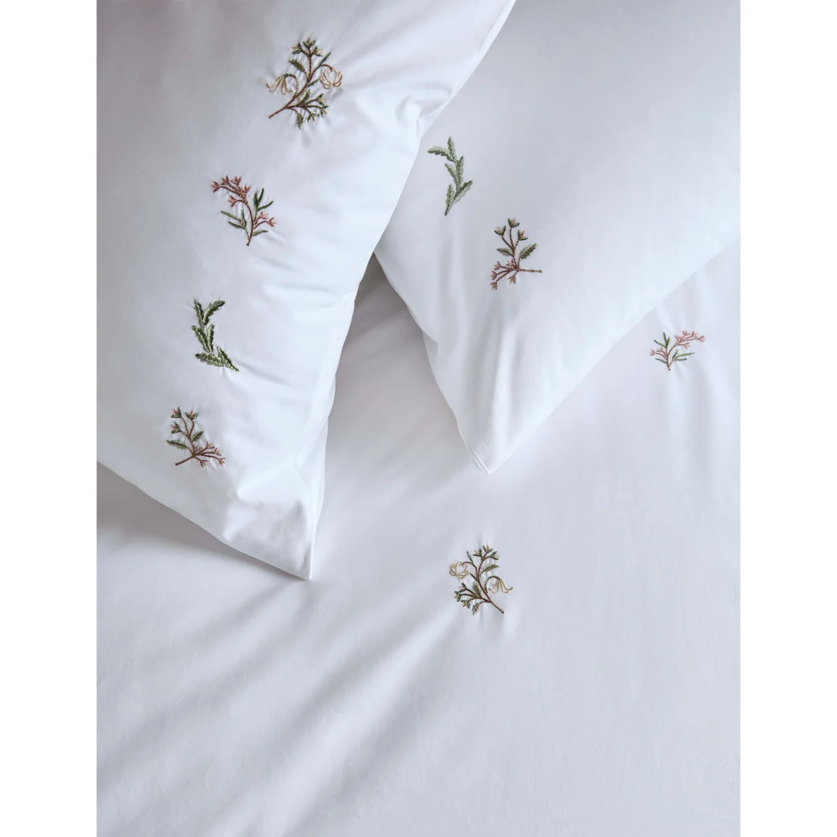 Historic Royal Palaces Pure Cotton Victoria Sprigs Bedding Set White Mix – image 4