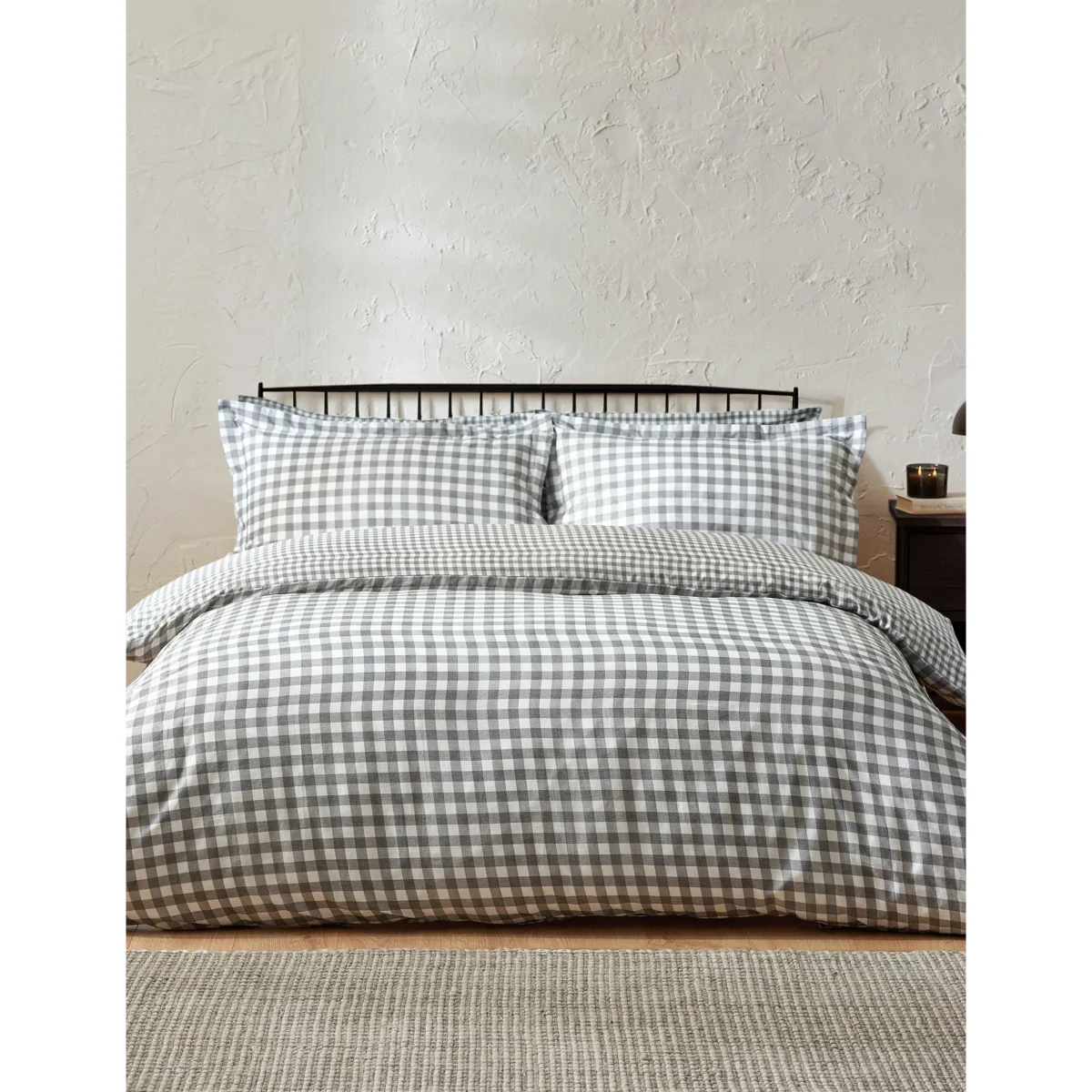YARD Washed Cotton Barton Gingham Bedding Set Natural Mix – image 3
