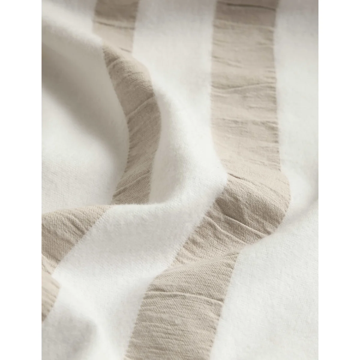M&S Brushed Seersucker Striped Bedding Set Linen – image 3
