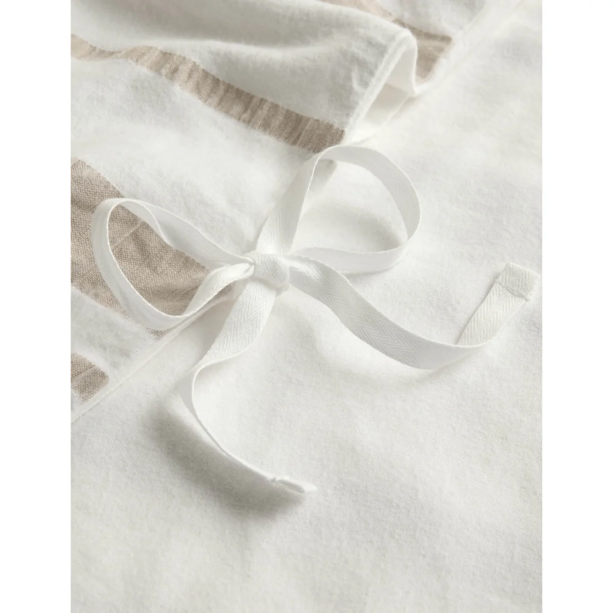 M&S Brushed Seersucker Striped Bedding Set Linen – image 4