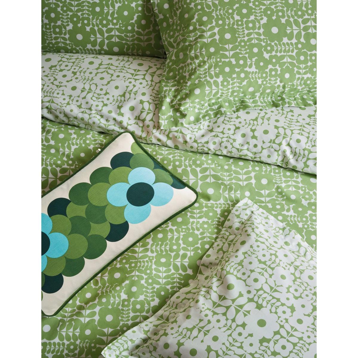 Orla Kiely Pure Cotton Criss Cross Stem Bedding Set Green Mix – image 8