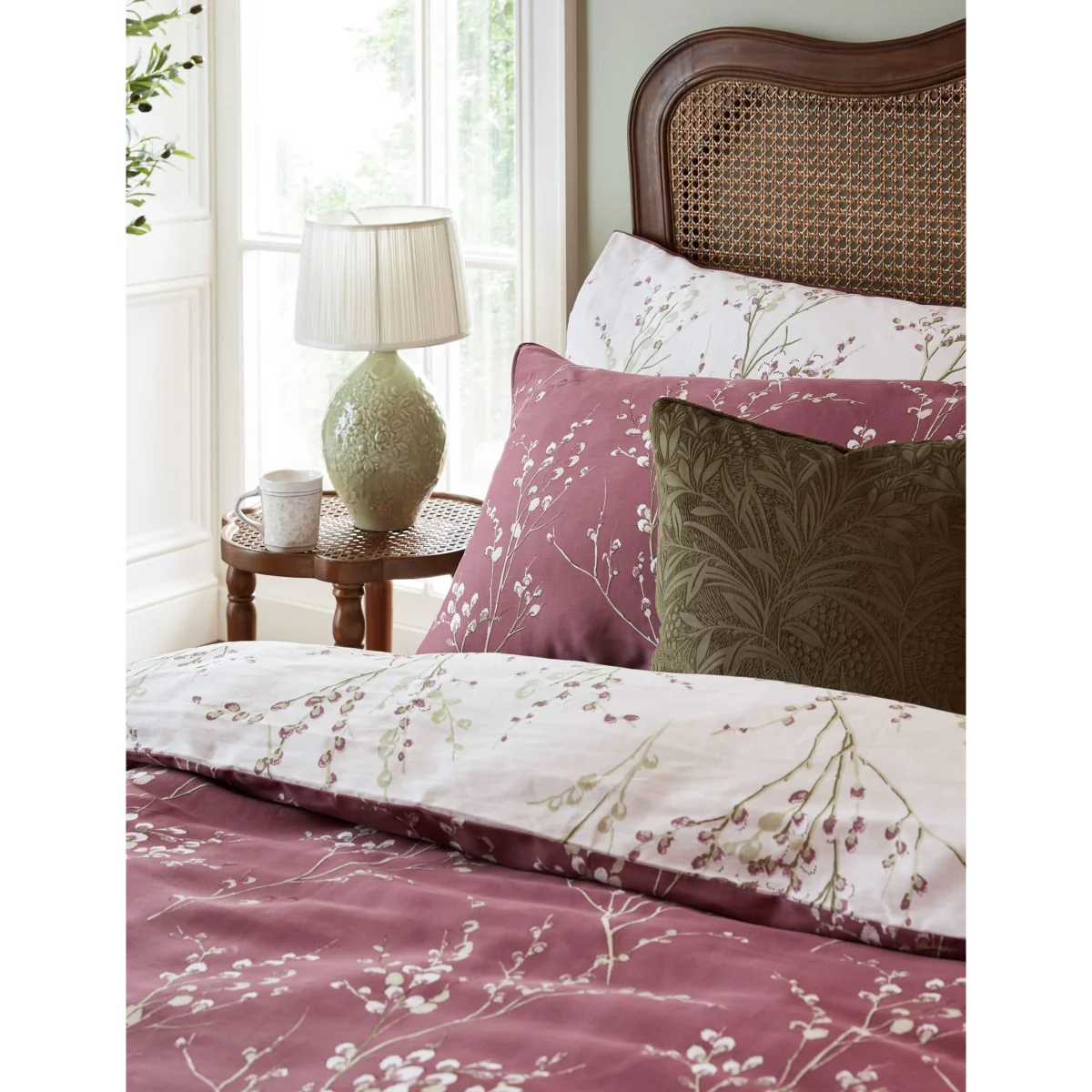 Laura Ashley Pure Cotton Sateen Pussy Willow Bedding Set Purple Mix – image 3