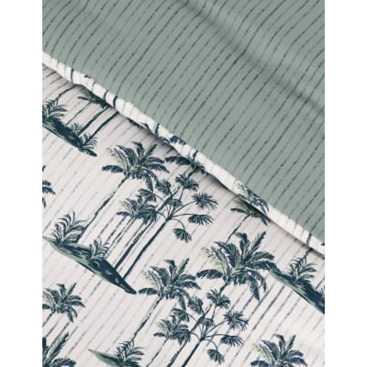 M&S  Cotton Blend Palm Bedding Set - 5FT - Green, Green – image 2