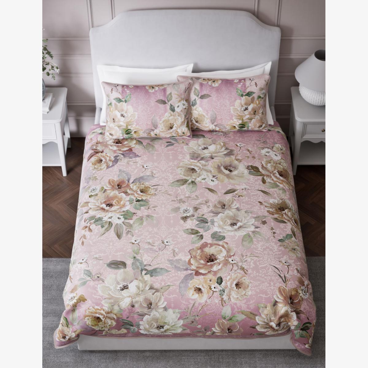 M&S Sateen Emilie Enchanted Bedding Set - 6FT - Pink Mix, Pink Mix – image 1