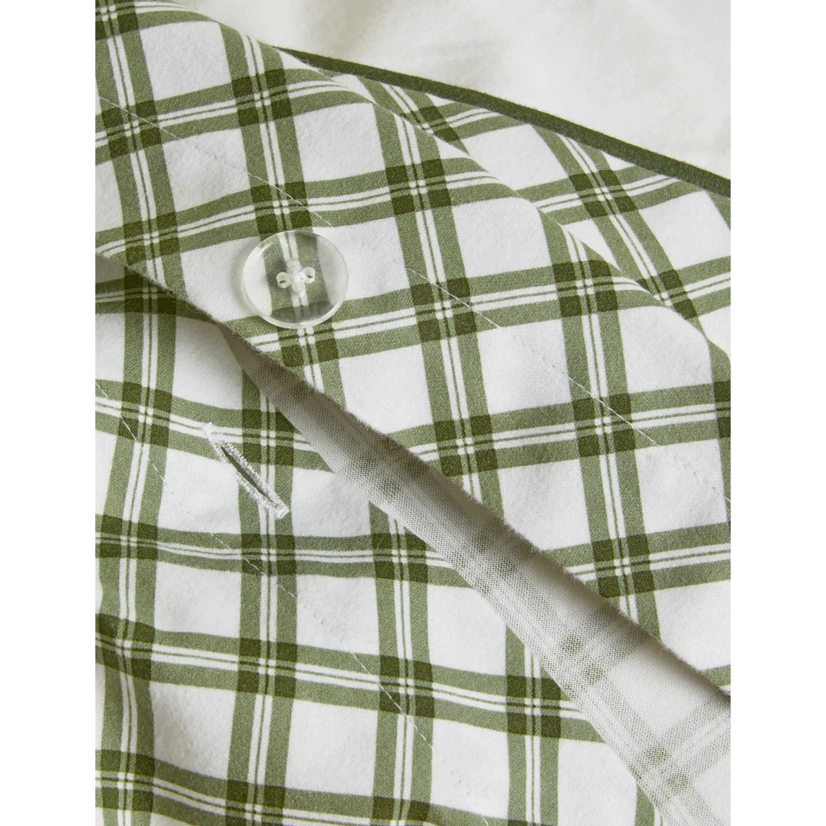 M&S Pure Brushed Cotton Tree Print Reversible Bedding Set Green Mix – image 5