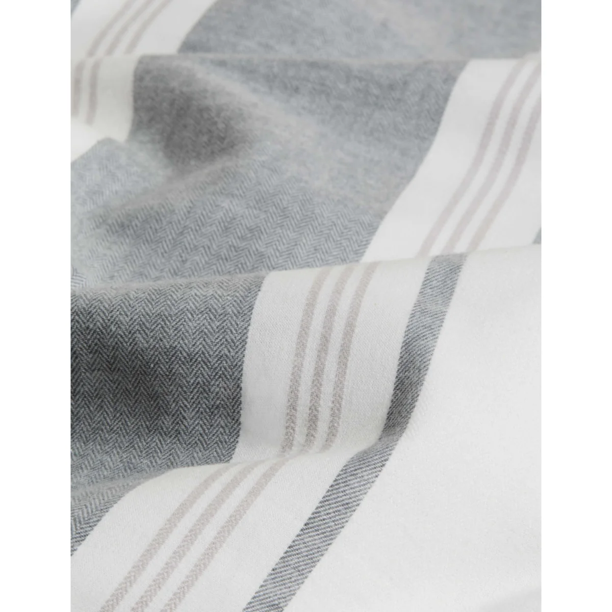 M&S Brushed Cotton Yarn Dye Bedding Set Marble – image 4
