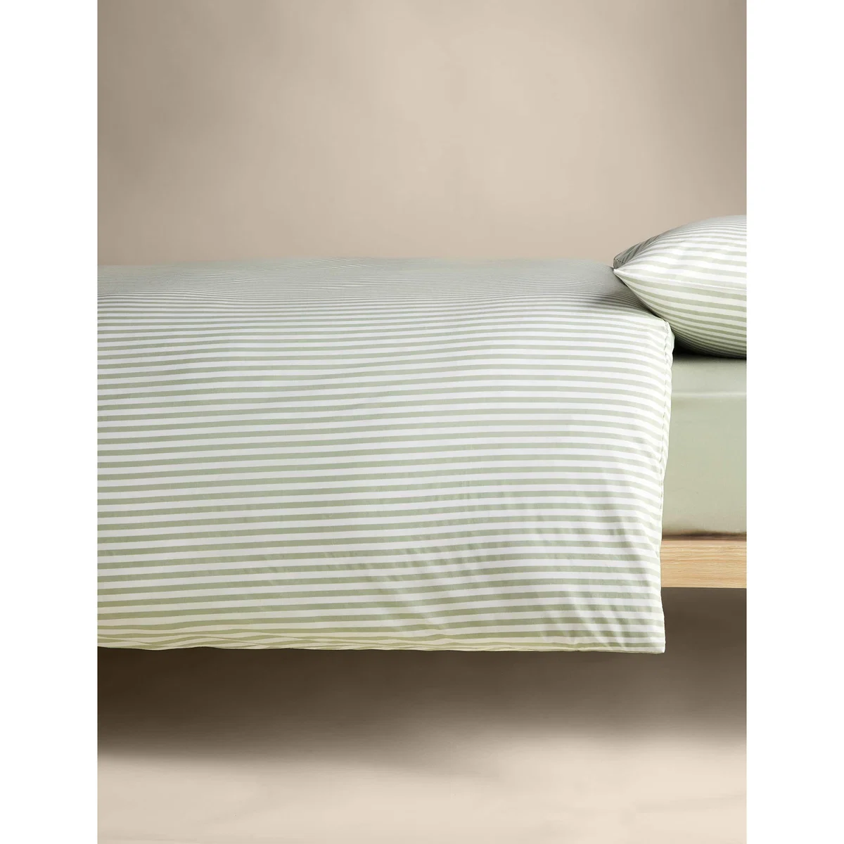 M&S Cotton Blend Striped Bedding Set Pink – image 5