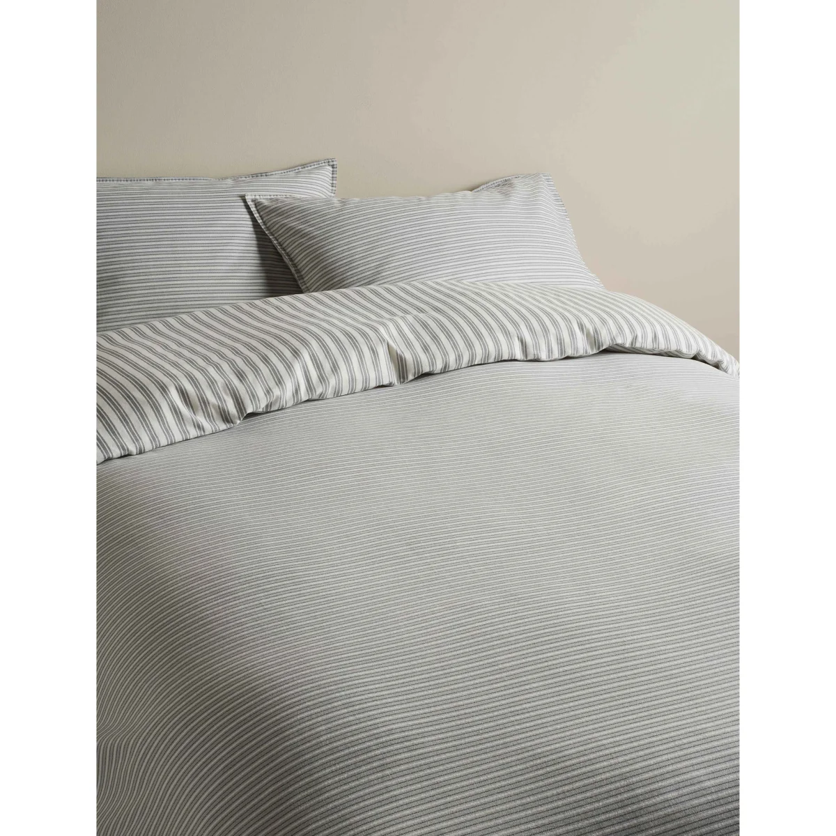 M&S Brushed Cotton Striped Bedding Set Fern – image 2
