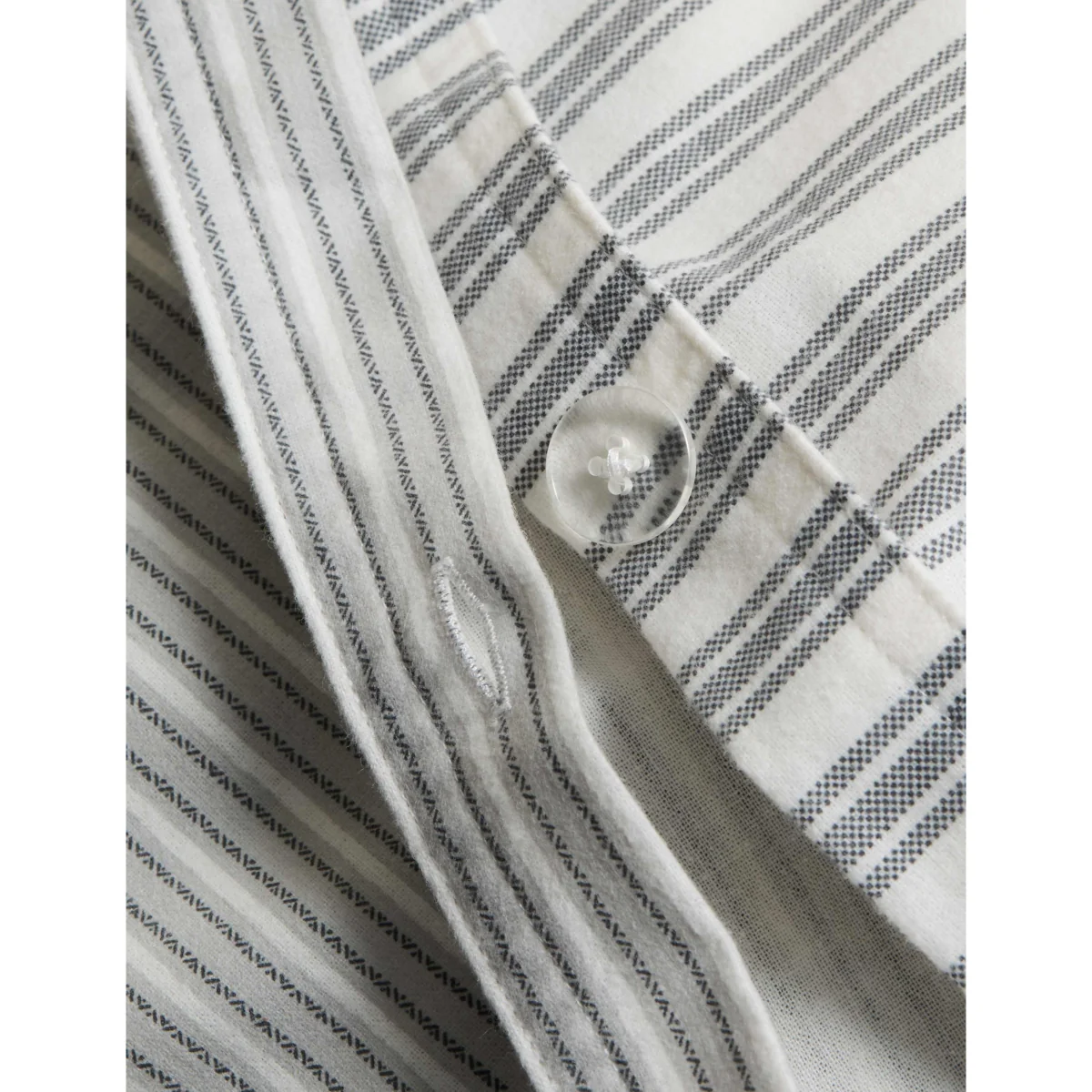 M&S Brushed Cotton Striped Bedding Set Fern – image 6