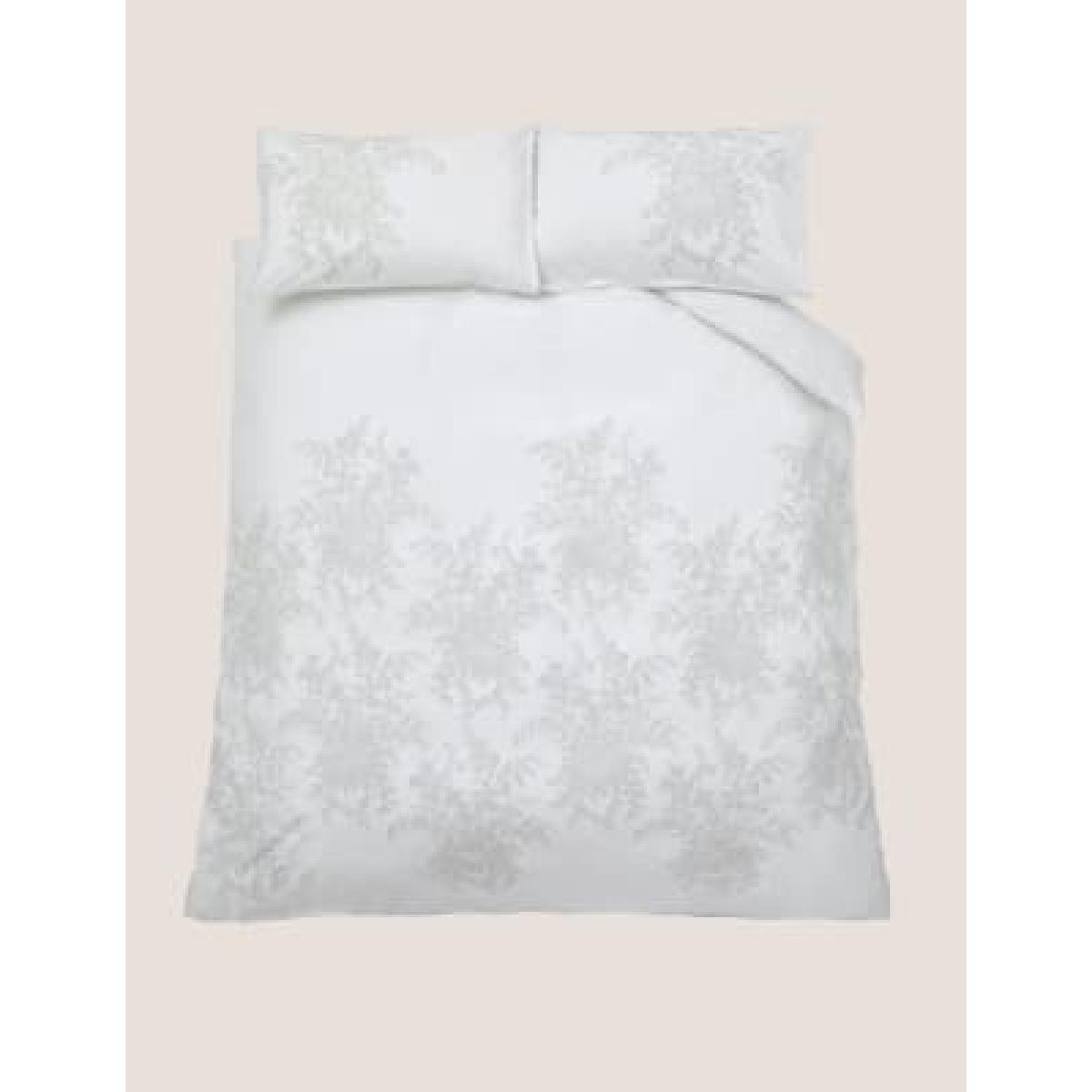 Laura Ashley  Pure Cotton Picardie Fennel Bedding Set - 5FT - Light Grey, Light Grey – image 4