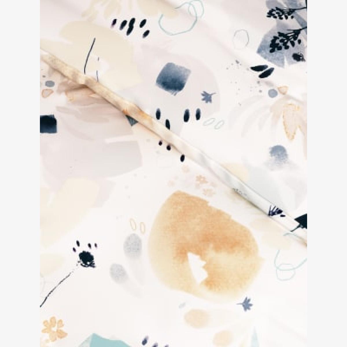 M&S Pure Cotton Watercolour Floral Bedding Set - 5FT - Blue Mix, Blue Mix – image 1