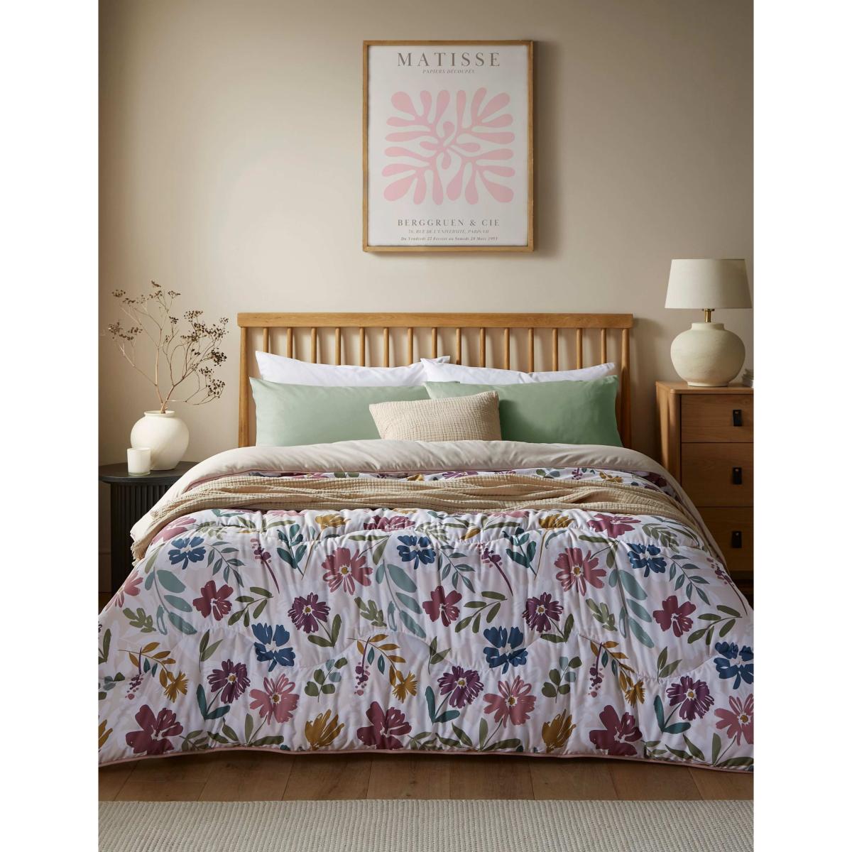 Night Lark Autumn Meadow 10.5 Tog Coverless Duvet Set Pink – image 2