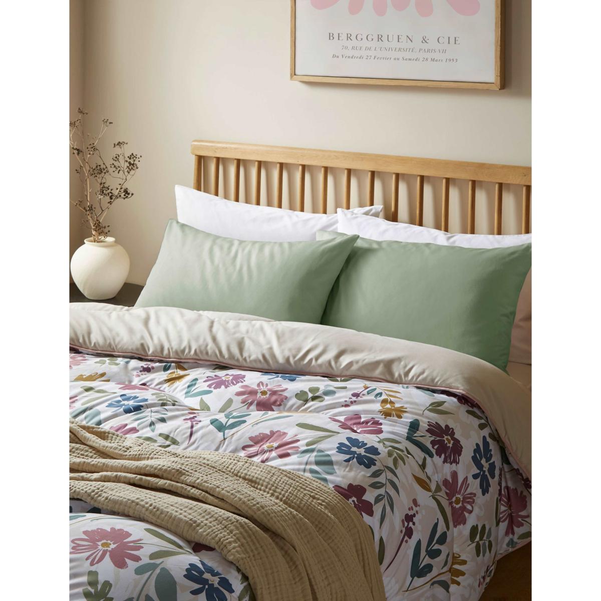 Night Lark Autumn Meadow 10.5 Tog Coverless Duvet Set Pink – image 3