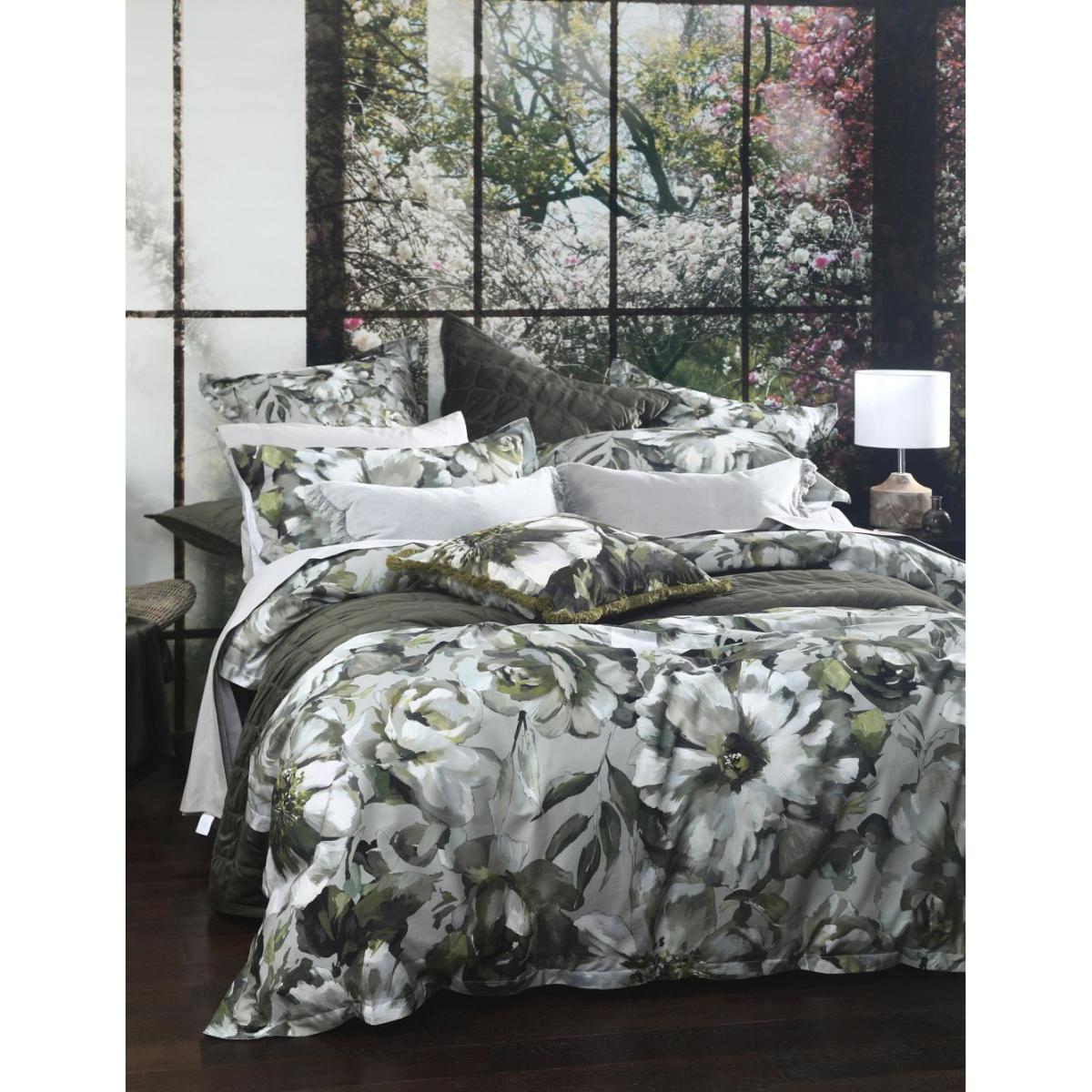 Mm Linen Pure Cotton Sateen Mara Floral Bedding Set - DBL - Multi, Multi – image 2