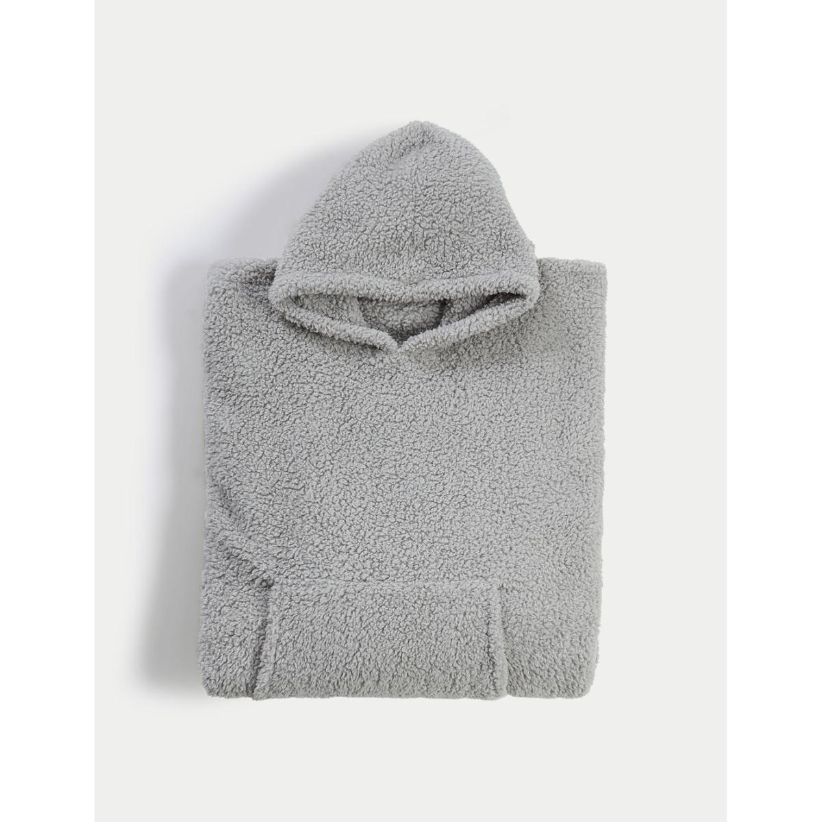 The M&S Snuggle Teddy Fleece Hooded Blanket - Kids - Cream, Cream – image 2