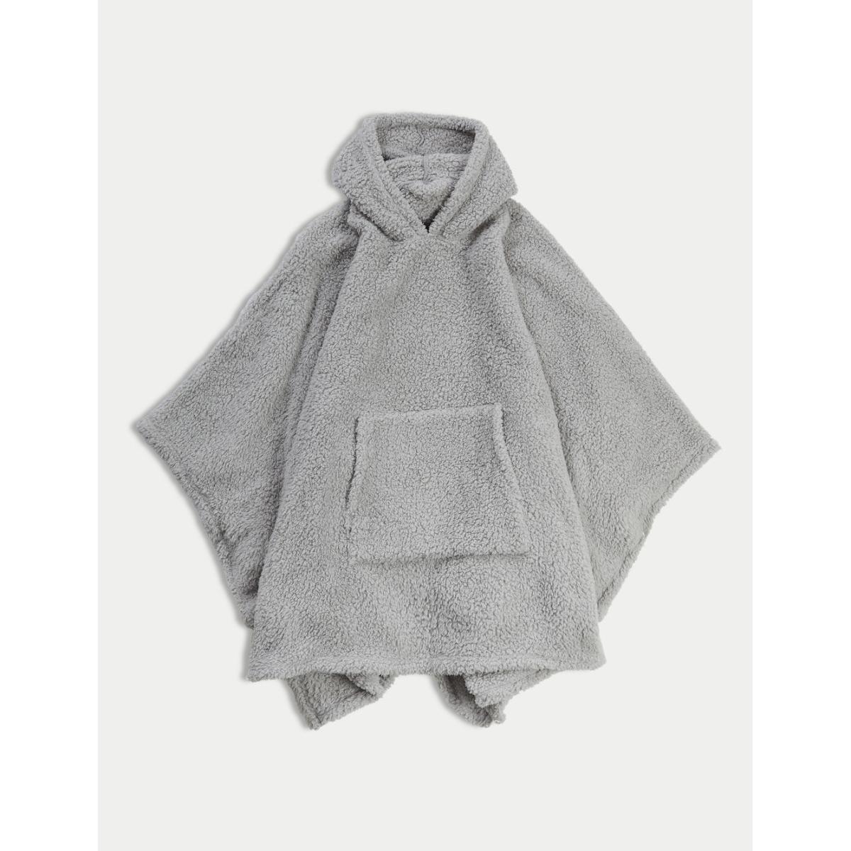 The M&S Snuggle Teddy Fleece Hooded Blanket - Kids - Cream, Cream – image 4