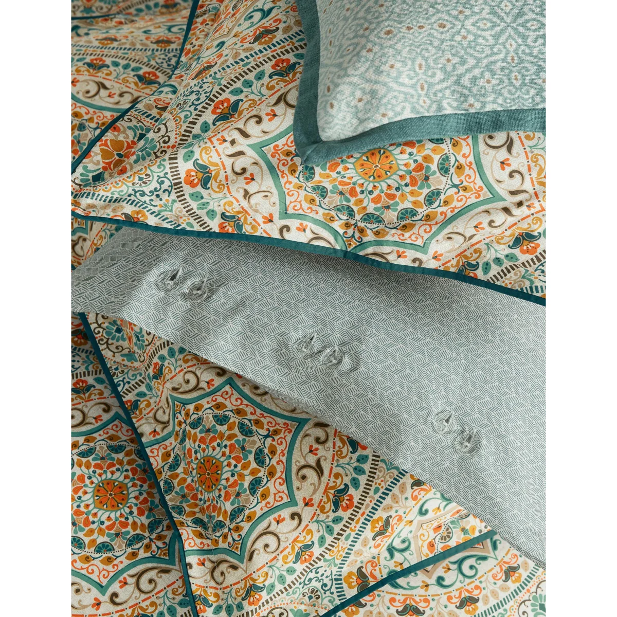 Bedeck of Belfast Pure Cotton Addison Bedding Set Gold Mix – image 4
