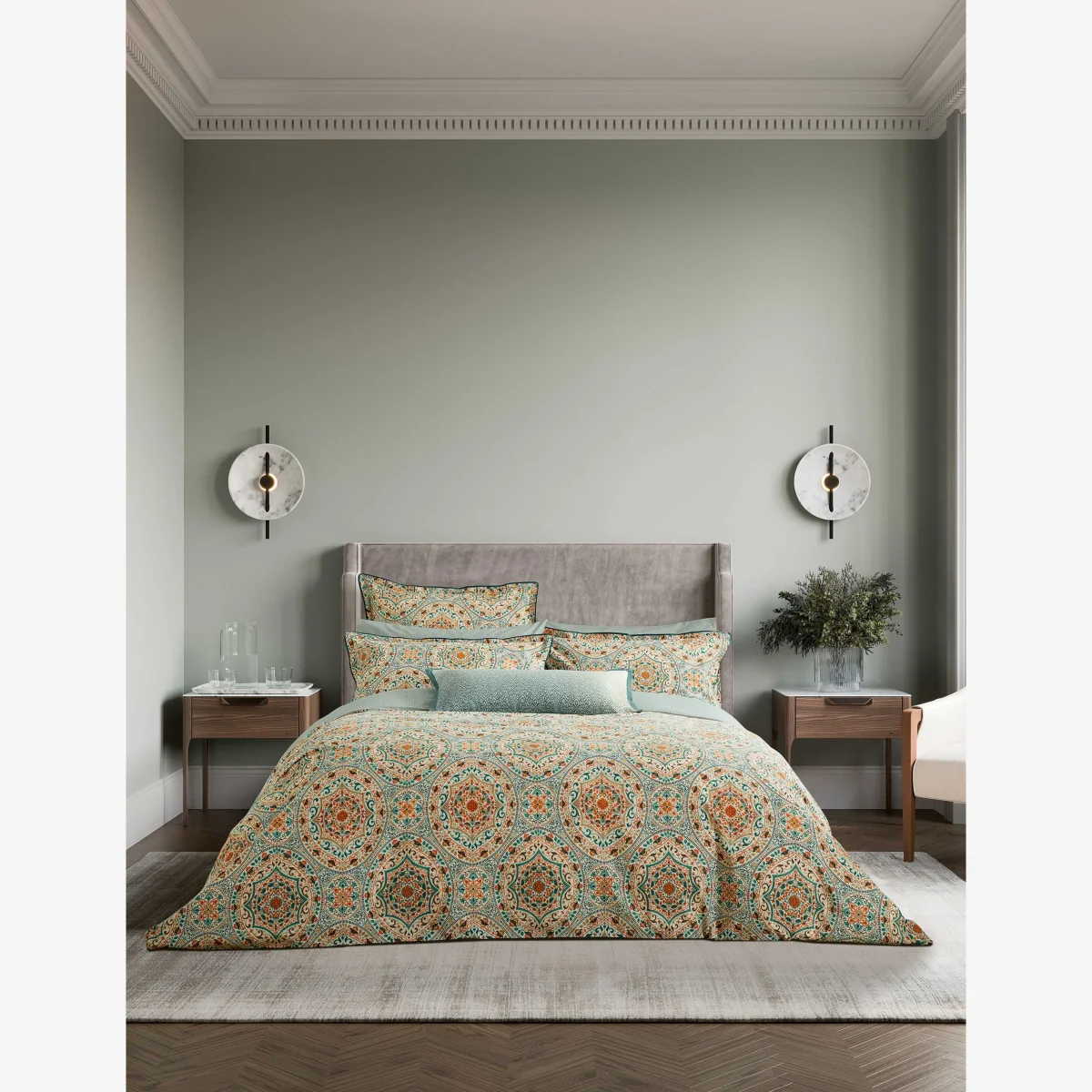 Bedeck of Belfast Pure Cotton Addison Bedding Set Gold Mix – image 1